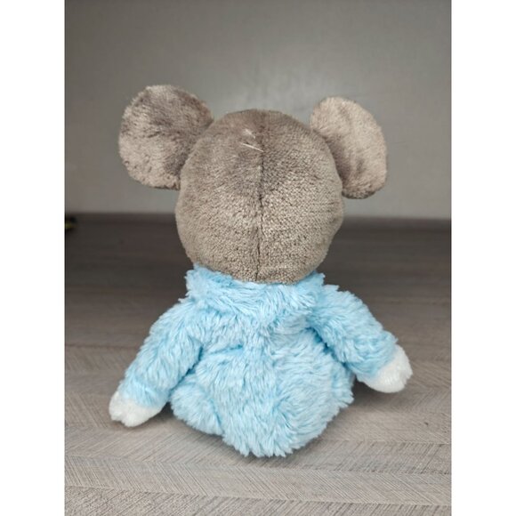Vintage Disney Parks Mickey Mouse Plush Rattle Toy Blue Gray Baby Cuddly Soft - Picture 5 of 7